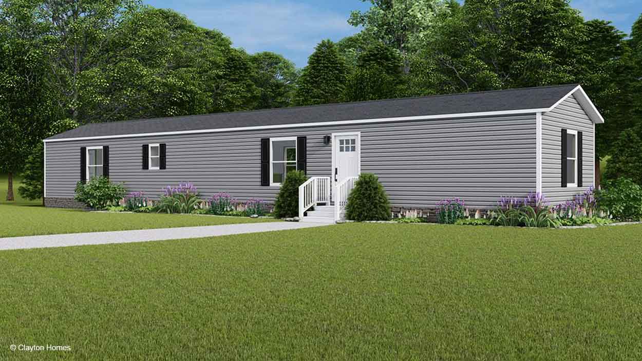 Mariner 16763 Singlewide Rendering Gray Exterior