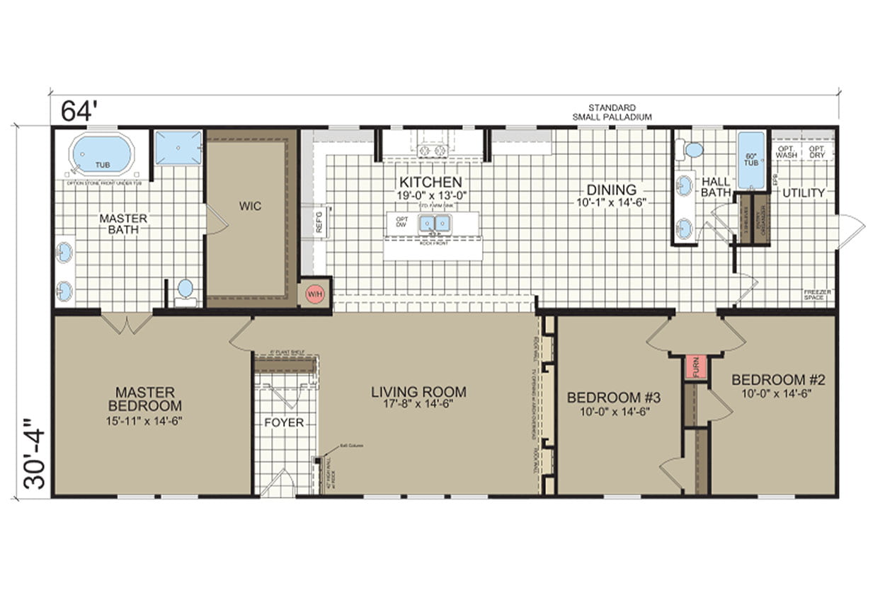 Champion Belle Vue Doublewide Floor Plan
